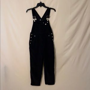 Black Corduroy Overalls